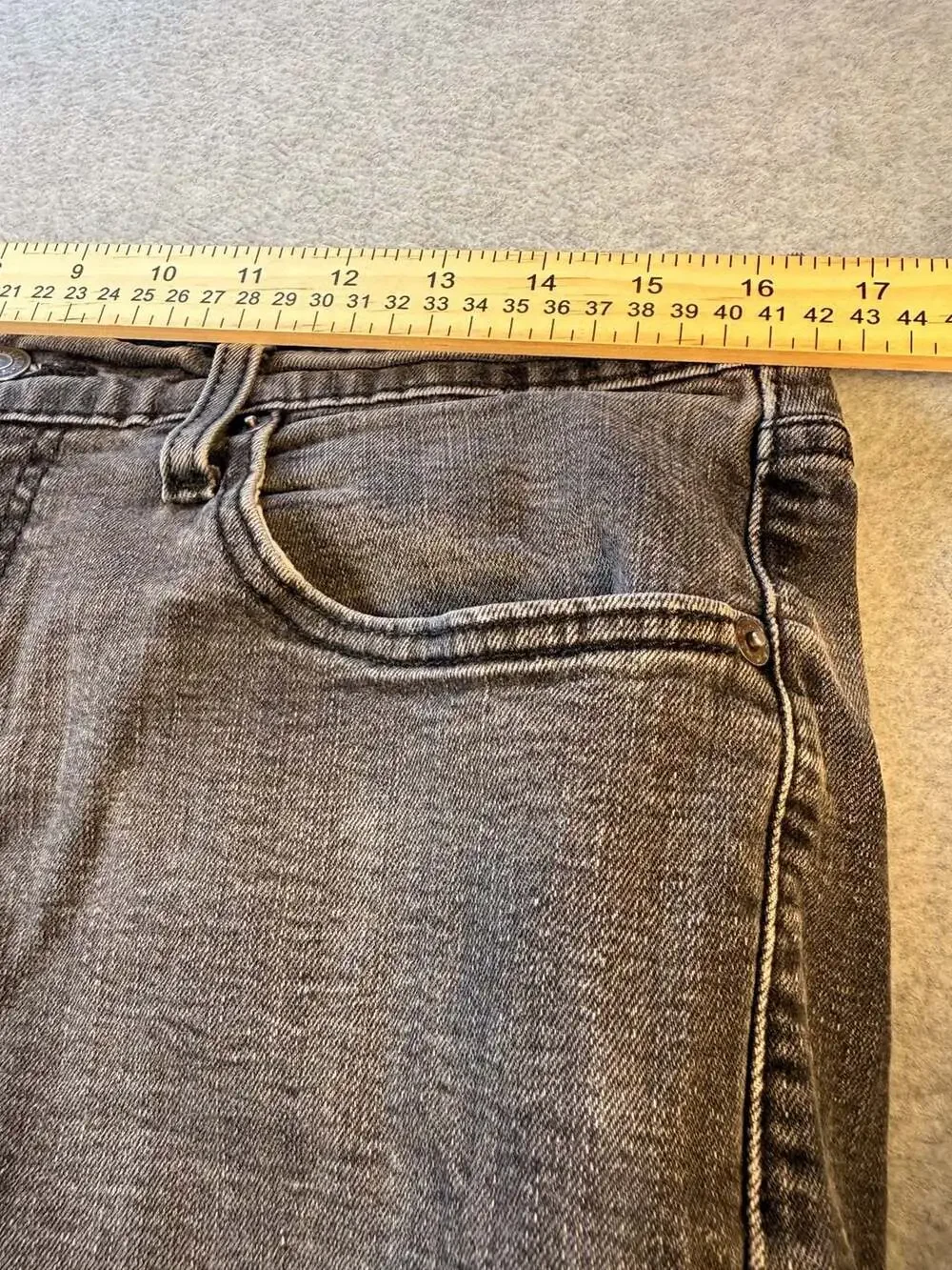 Levi's 18181 Waterless Grey Denim Jeans Size W34 L32